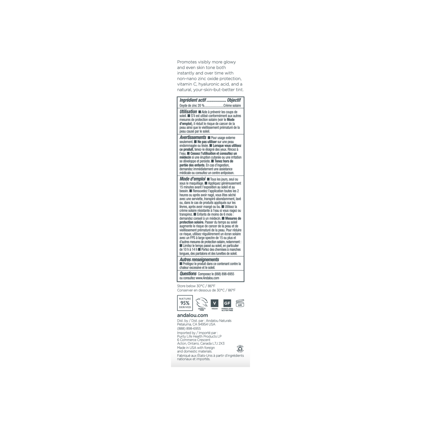 Brightening Vitamin C BB Beauty Balm Sheer Tint SPF 30