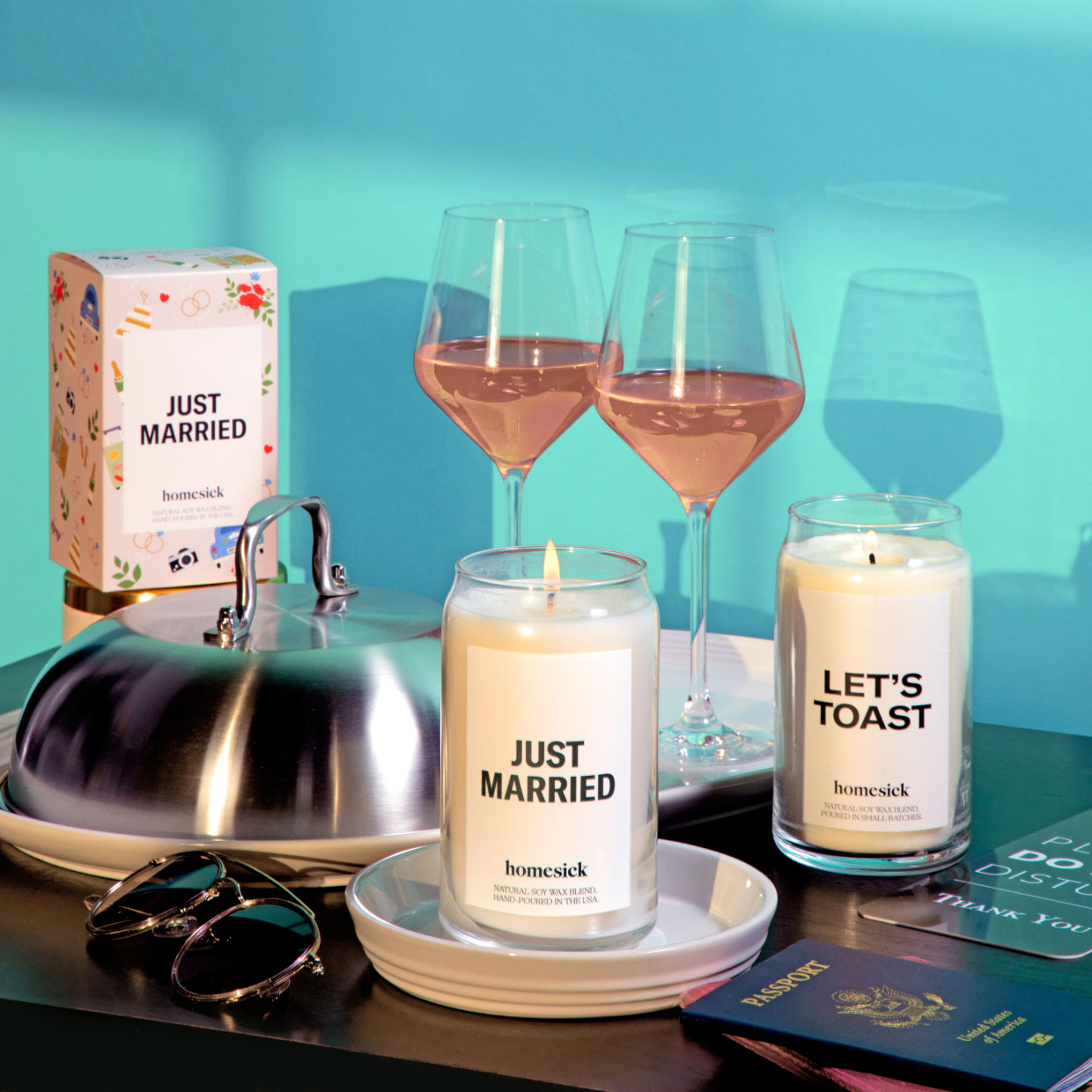 Just Married Candle