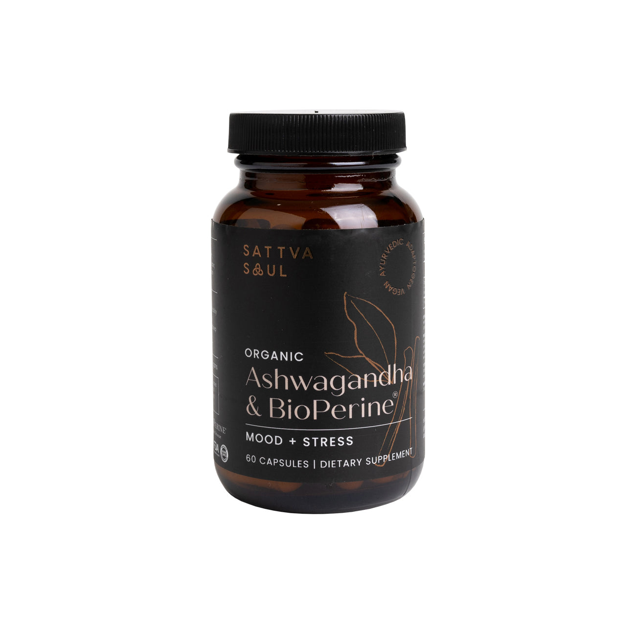 Organic Ashwagandha & Bioperine - For Mood and Stress